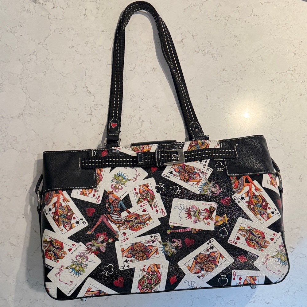 Sydney Love Black and White Playing Card Tote Bag